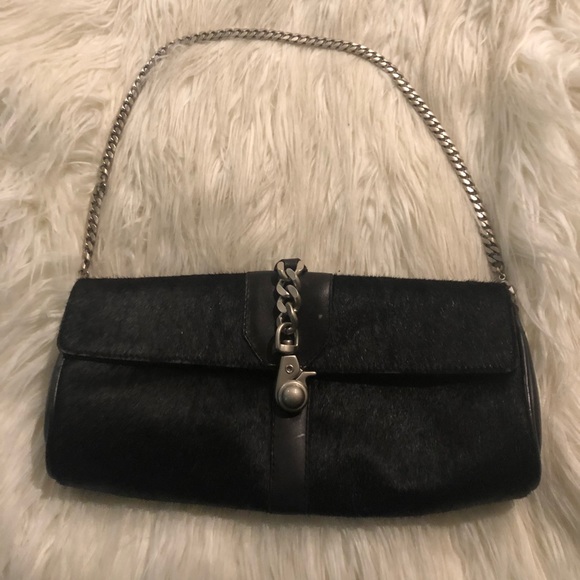 Steve Madden faux fur clutch - Picture 1 of 3